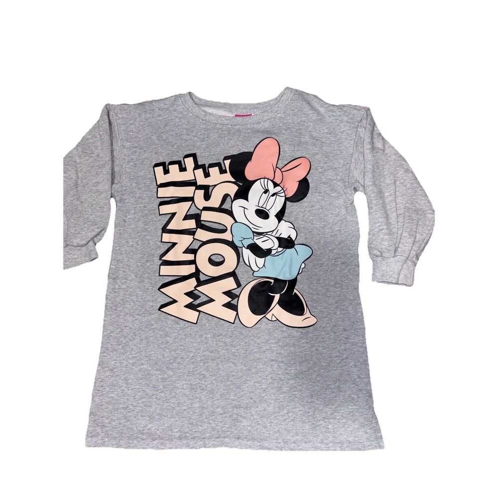 Disney Junior Minnie Mouse Spell Out Sweatshirt Dress 5T Mickey & Friends